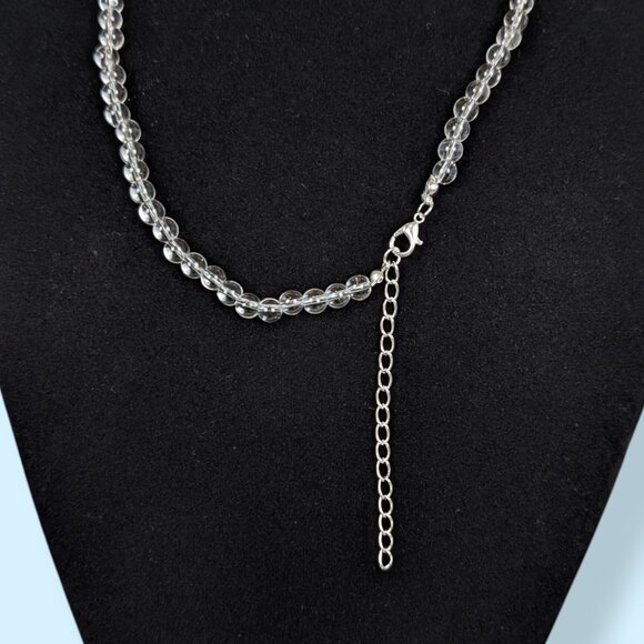 Beaded Art Glass Pendant Necklace - Picture 4 of 5